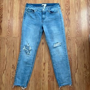 LC Lauren Conrad Skinny Ankle Distressed Jeans 8